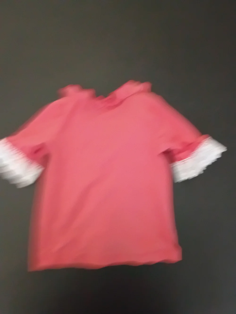 Little Lass Baby Girls Coral Pink Ruffled Cardigan Lace Trim Sleeve Short - (Siz